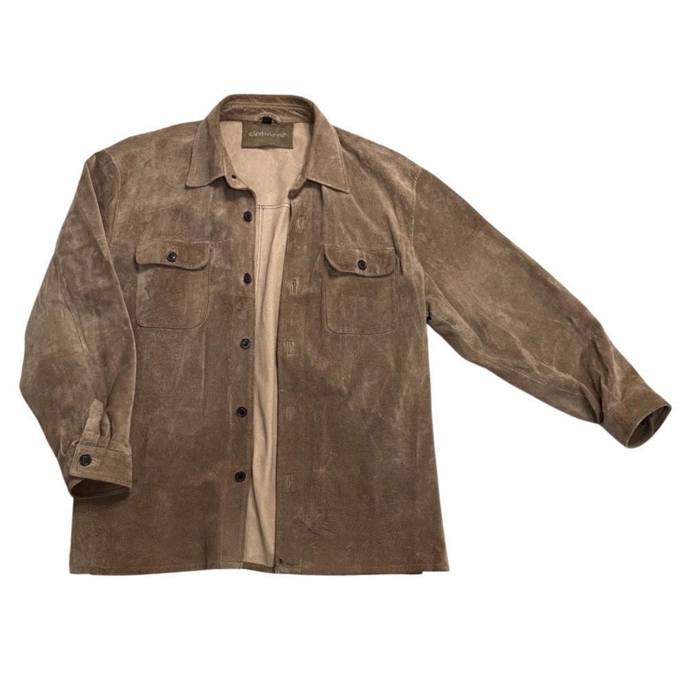 Claiborne Brown Suede Shirt